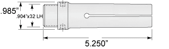 3/4 Gridley Feed Finger 1/2 Round